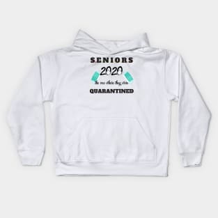 seniors 2020 the one where they were quarantined Kids Hoodie